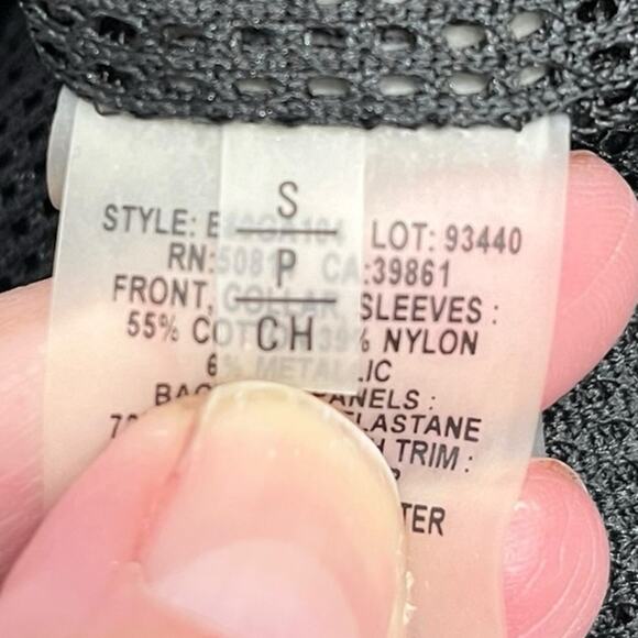 ELIE TAHARI Black Moto Asymmetric Zipper Jacket w/ Mesh Detail Women's Sz‎ Small - Picture 10 of 12